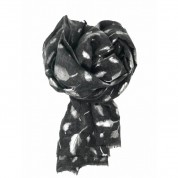 Scarf-Charcoal Feather